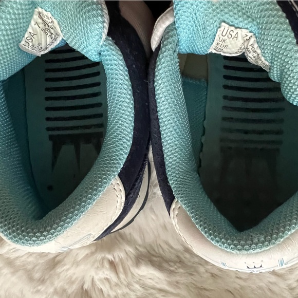 Dada Supreme Navy Suede & White Fabric Retro Style Sneakers.  Size 7.5 - Picture 11 of 13